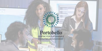 Portobello Centre for Sustainable Facilities Management logo and FM employees